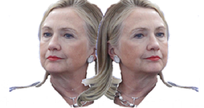 2 faced Hillary